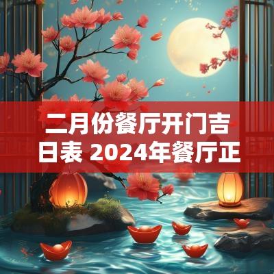 二月份餐厅开门吉日表 2025年餐厅正月开业吉日