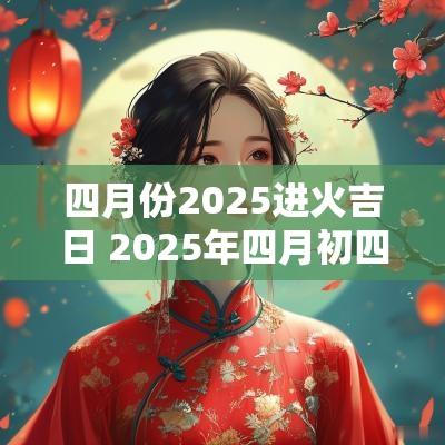 四月份2025进火吉日 2025年四月初四是黄道吉日吗 四月份2025进火吉日 2025年四月初四是黄道吉日吗
