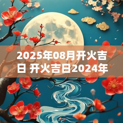 2025年08月开火吉日 开火吉日2025年最佳时间