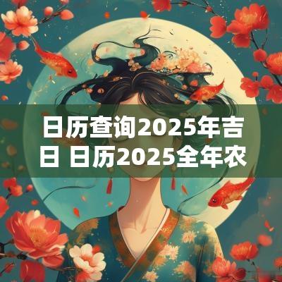 日历查询2025年吉日 日历2025全年农历表查询
