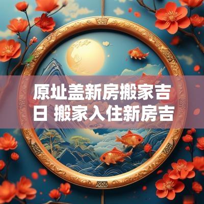原址盖新房搬家吉日 搬家入住新房吉日查询2025年