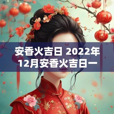 安香火吉日 2025年12月安香火吉日一览表