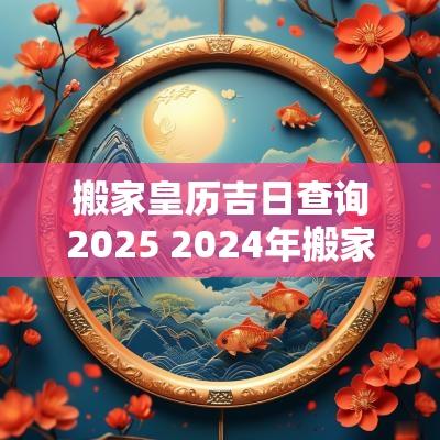 搬家皇历吉日查询2025 2025年搬家黄历查询