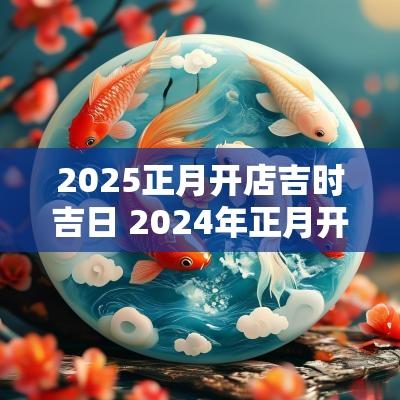 2025正月开店吉时吉日 2025年正月开业吉日吉时查询