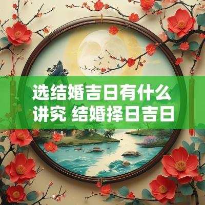 选结婚吉日有什么讲究 结婚择日吉日一览表