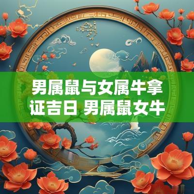 男属鼠与女属牛拿证吉日 男属鼠女牛婚姻相配吗