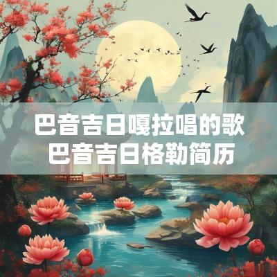 巴音吉日嘎拉唱的歌 巴音吉日格勒简历