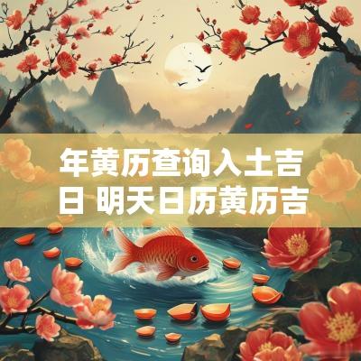 年黄历查询入土吉日 明天日历黄历吉日查询
