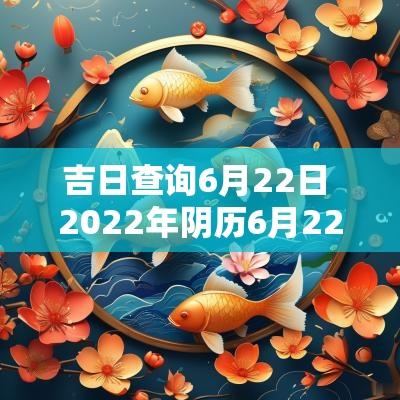吉日查询6月22日 2025年阴历6月22日黄道吉日查询
