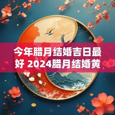 今年腊月结婚吉日最好 2025腊月结婚黄道吉日