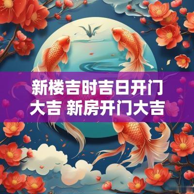新楼吉时吉日开门大吉 新房开门大吉祝福语