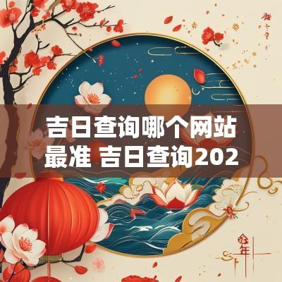吉日查询哪个网站最准 吉日查询2025年黄道吉日