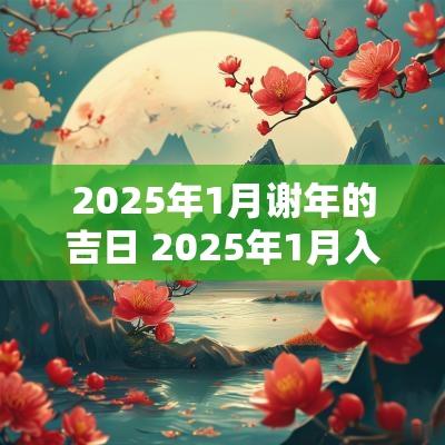 2025年1月谢年的吉日 2025年1月入宅吉日