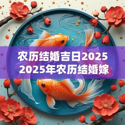 农历结婚吉日2025 2025年农历结婚嫁娶择日大全