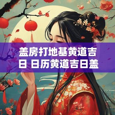 盖房打地基黄道吉日 日历黄道吉日盖房打地基