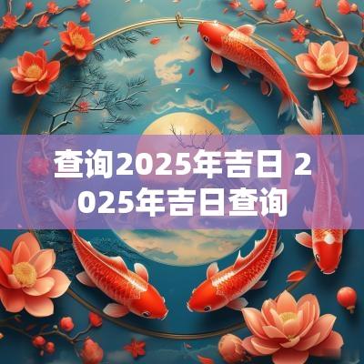 查询2025年吉日 2025年吉日查询