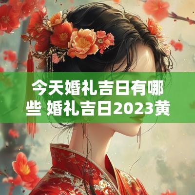 今天婚礼吉日有哪些 婚礼吉日2025黄历