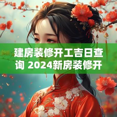 建房装修开工吉日查询 2025新房装修开工吉日有哪些日子