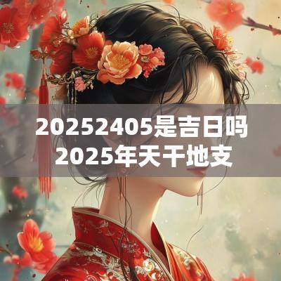 20252405是吉日吗 2025年天干地支