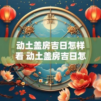 动土盖房吉日怎样看 动土盖房吉日怎样看日期