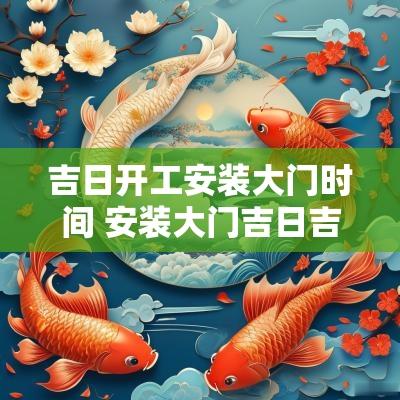 吉日开工安装大门时间 安装大门吉日吉时