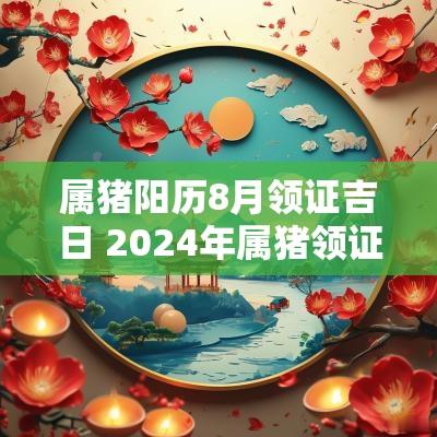 属猪阳历8月领证吉日 2025年属猪领证吉日