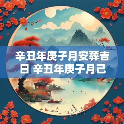 辛丑年庚子月安葬吉日 辛丑年庚子月己亥日乙丑时