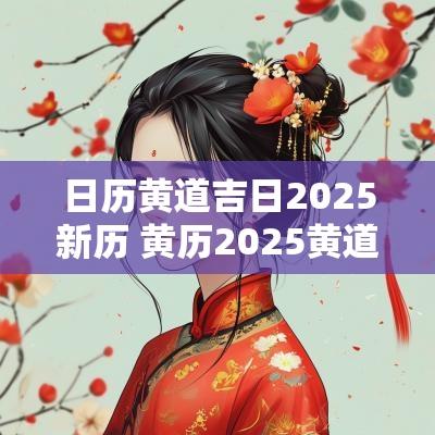 日历黄道吉日2025新历 黄历2025黄道吉日