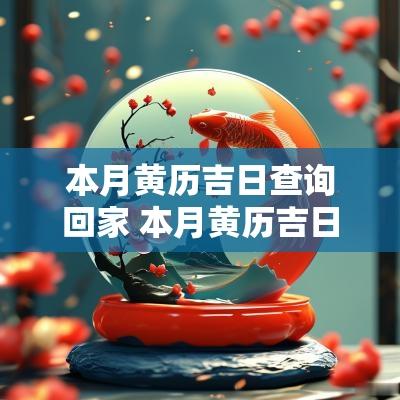 本月黄历吉日查询回家 本月黄历吉日查询