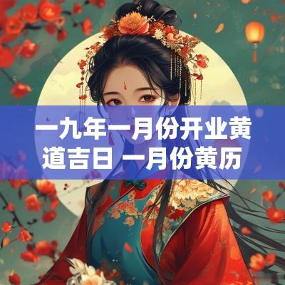 一九年一月份开业黄道吉日 一月份黄历黄道吉日