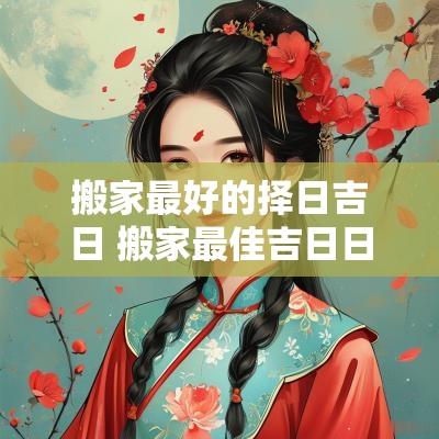 搬家最好的择日吉日 搬家最佳吉日日期2025