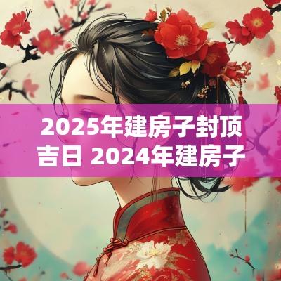 2025年建房子封顶吉日 2025年建房子封顶最佳时间是几点