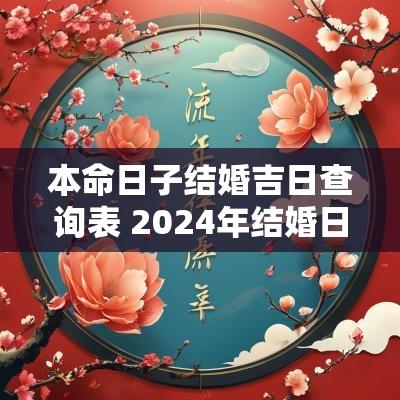 本命日子结婚吉日查询表 2025年结婚日子一览表