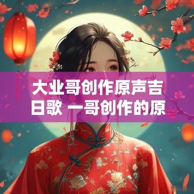 大业哥创作原声吉日歌 一哥创作的原声视频