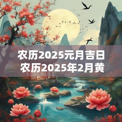 农历2025元月吉日 农历2025年2月黄历2025年