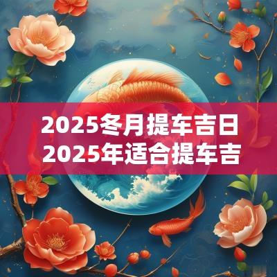 2025冬月提车吉日 2025年适合提车吉日