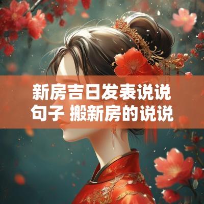 新房吉日发表说说句子 搬新房的说说发朋友圈