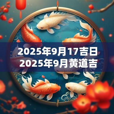 2025年9月17吉日 2025年9月黄道吉日
