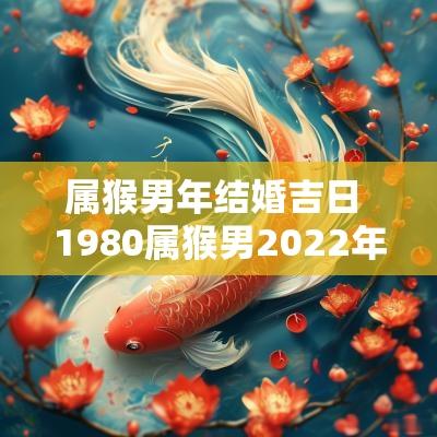 属猴男年结婚吉日 1980属猴男2025年8月结婚黄道吉日