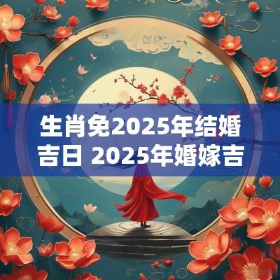 生肖免2025年结婚吉日 2025年婚嫁吉日表