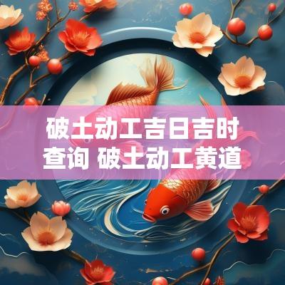 破土动工吉日吉时查询 破土动工黄道吉日2025
