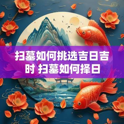 扫墓如何挑选吉日吉时 扫墓如何择日