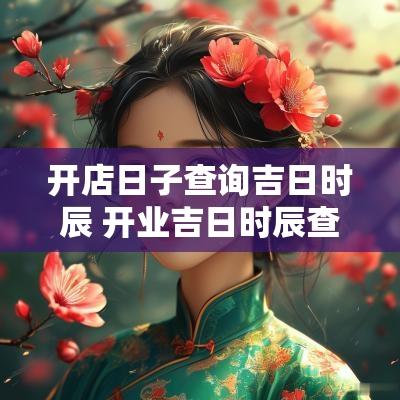 开店日子查询吉日时辰 开业吉日时辰查询