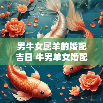 男牛女属羊的婚配吉日 牛男羊女婚配怎么化解