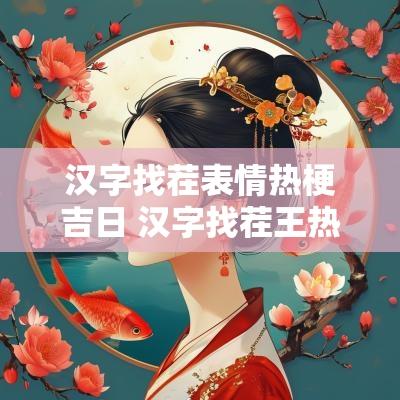 汉字找茬表情热梗吉日 汉字找茬王热梗