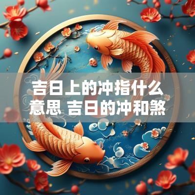 吉日上的冲指什么意思 吉日的冲和煞是什么意思