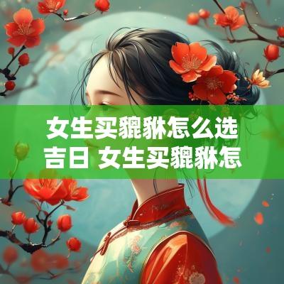 女生买貔貅怎么选吉日 女生买貔貅怎么选吉日好