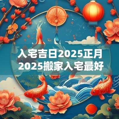 入宅吉日2025正月 2025搬家入宅最好吉日是哪天