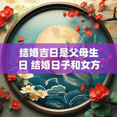 结婚吉日是父母生日 结婚日子和女方父亲生日一天