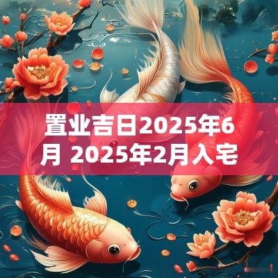 置业吉日2025年6月 2025年2月入宅黄道吉日